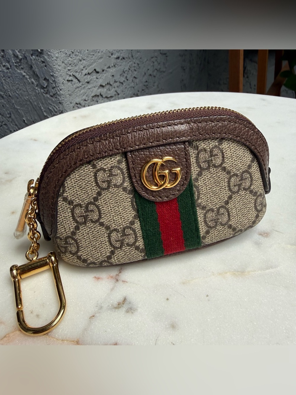 Gucci Ophidia GG Supreme Key Pouch - Picture 3 of 13